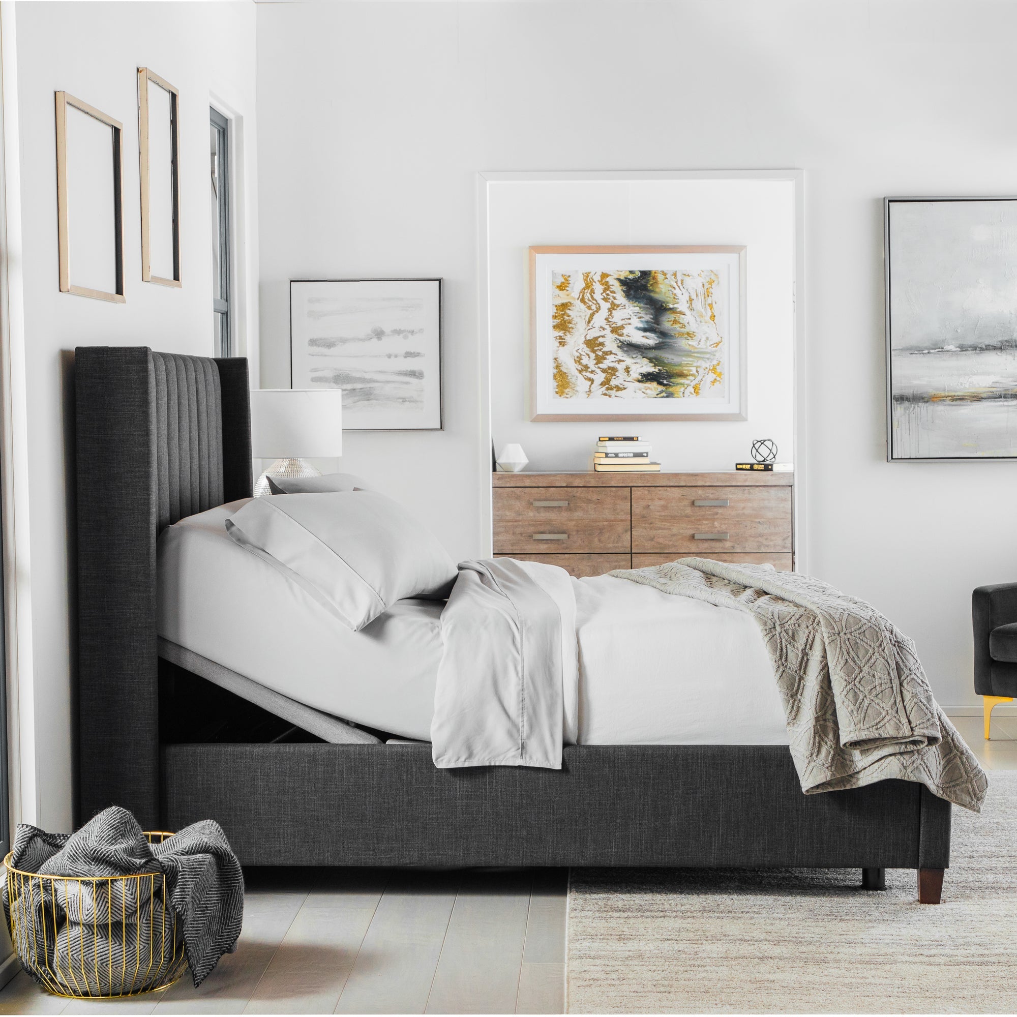 S755 Structures Eléctrica Cama Ajustable - Lunela