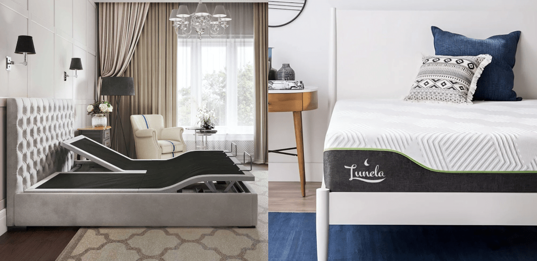 Sistema de Descanso Z767 & Colchón Lunela Látex Hybrid Tamaño California King - Lunela