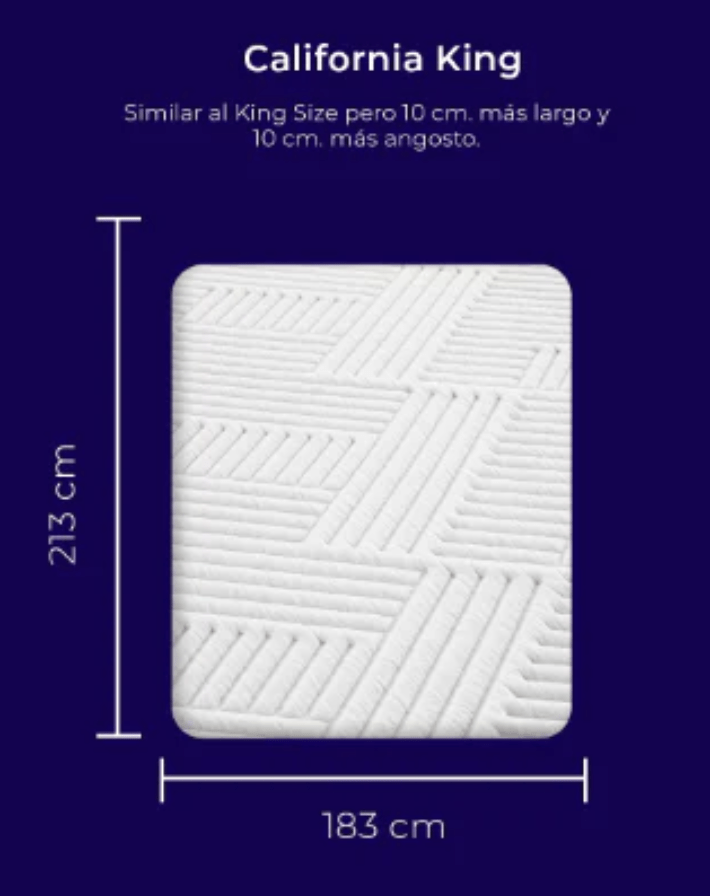 Sistema de Descanso Z767 &amp; Colchón Lunela Látex Hybrid Tamaño California King - Lunela