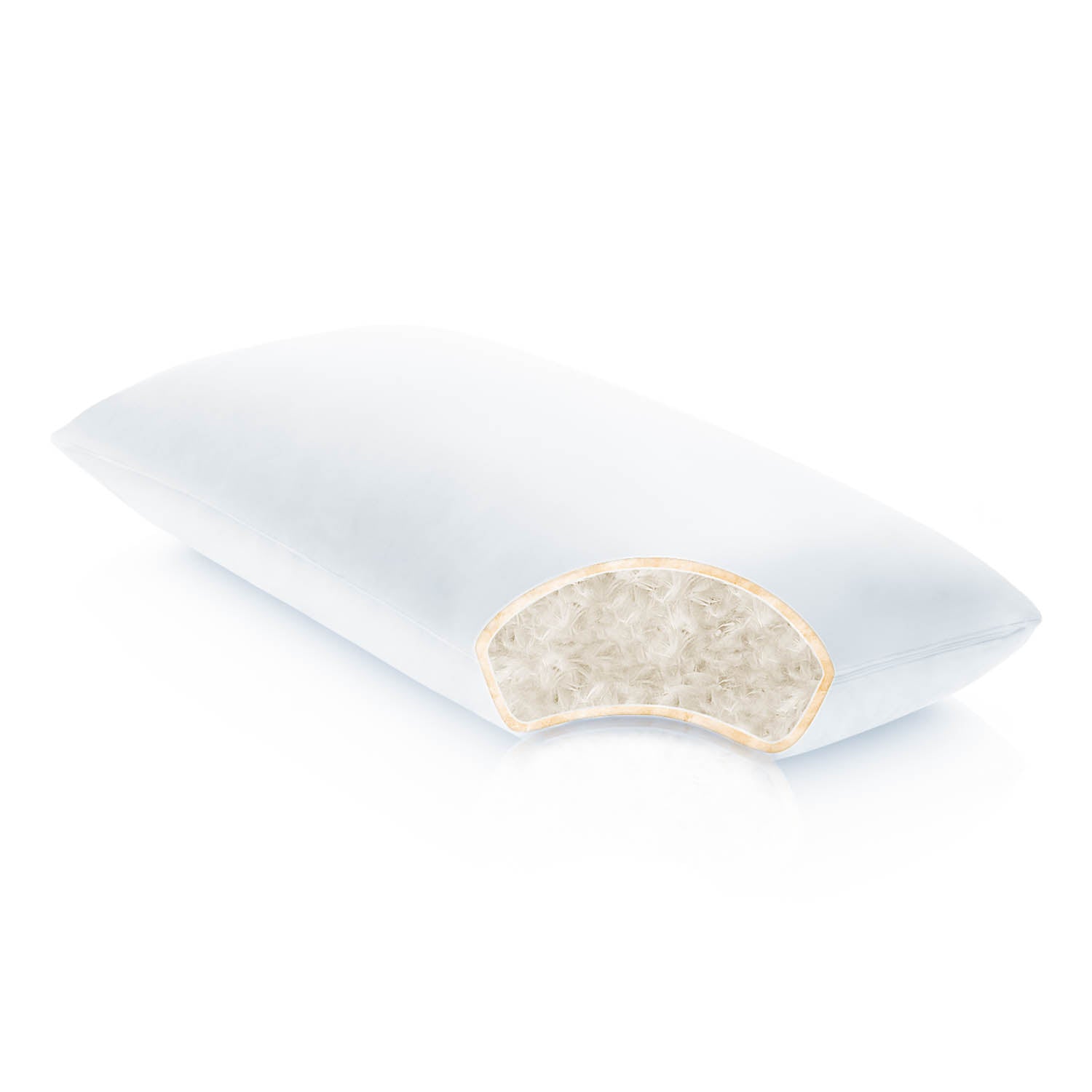 Almohada Z Cotton Encased Feather + Down Blend - Lunela