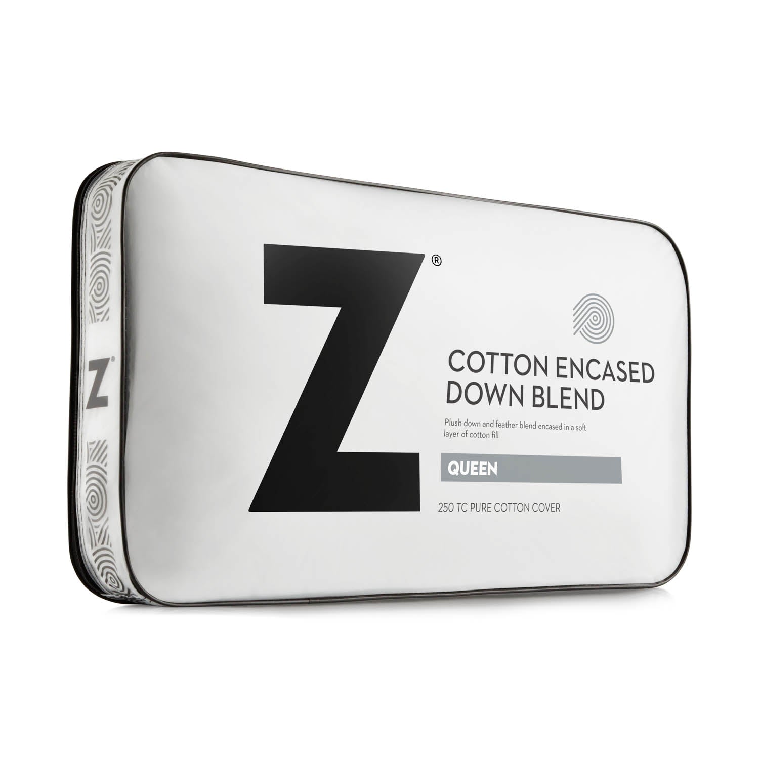 Almohada Z Cotton Encased Feather + Down Blend - Lunela