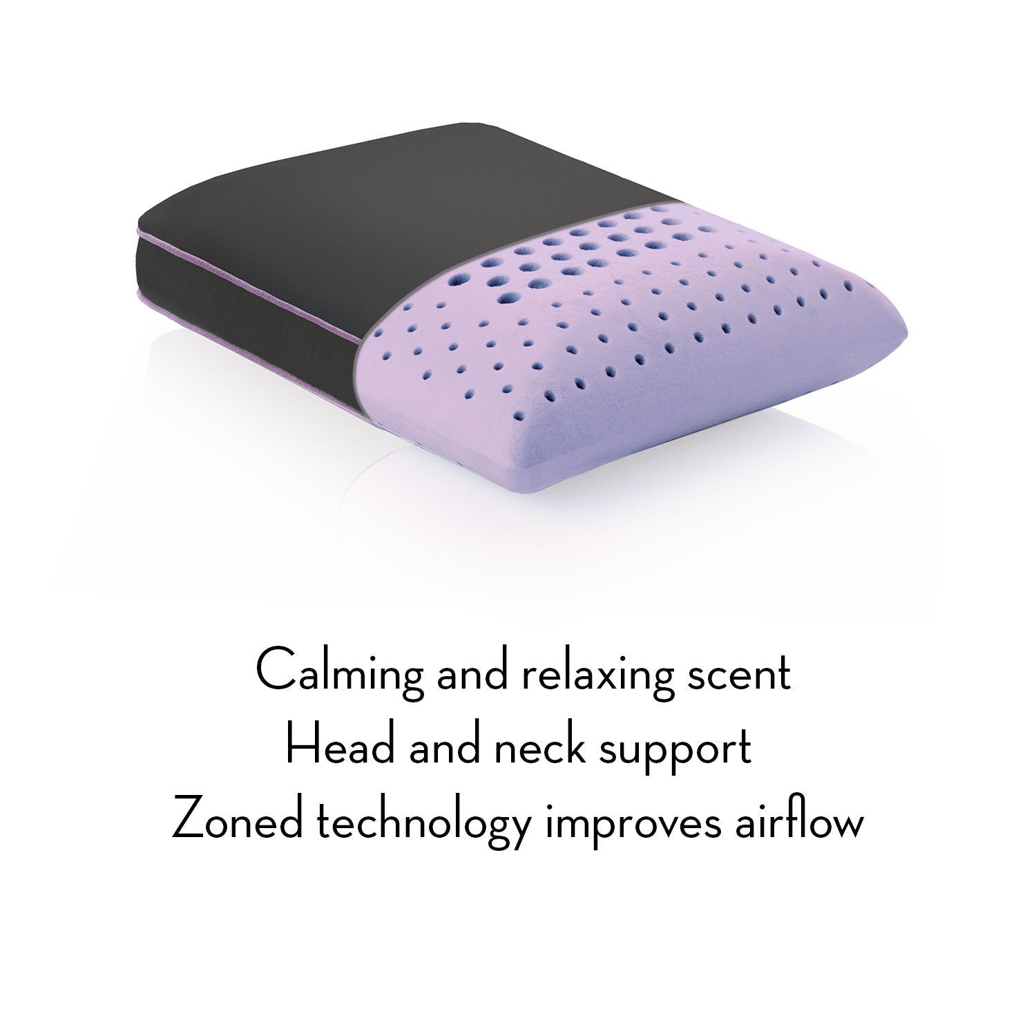 Almohada Zoned Dough Lavender Travel - Lunela